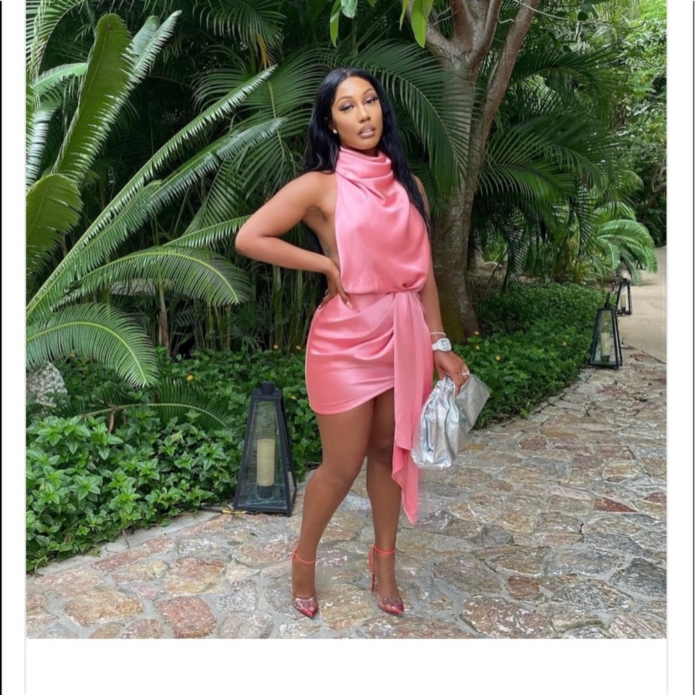 Pink dress from Ellae lisque.
